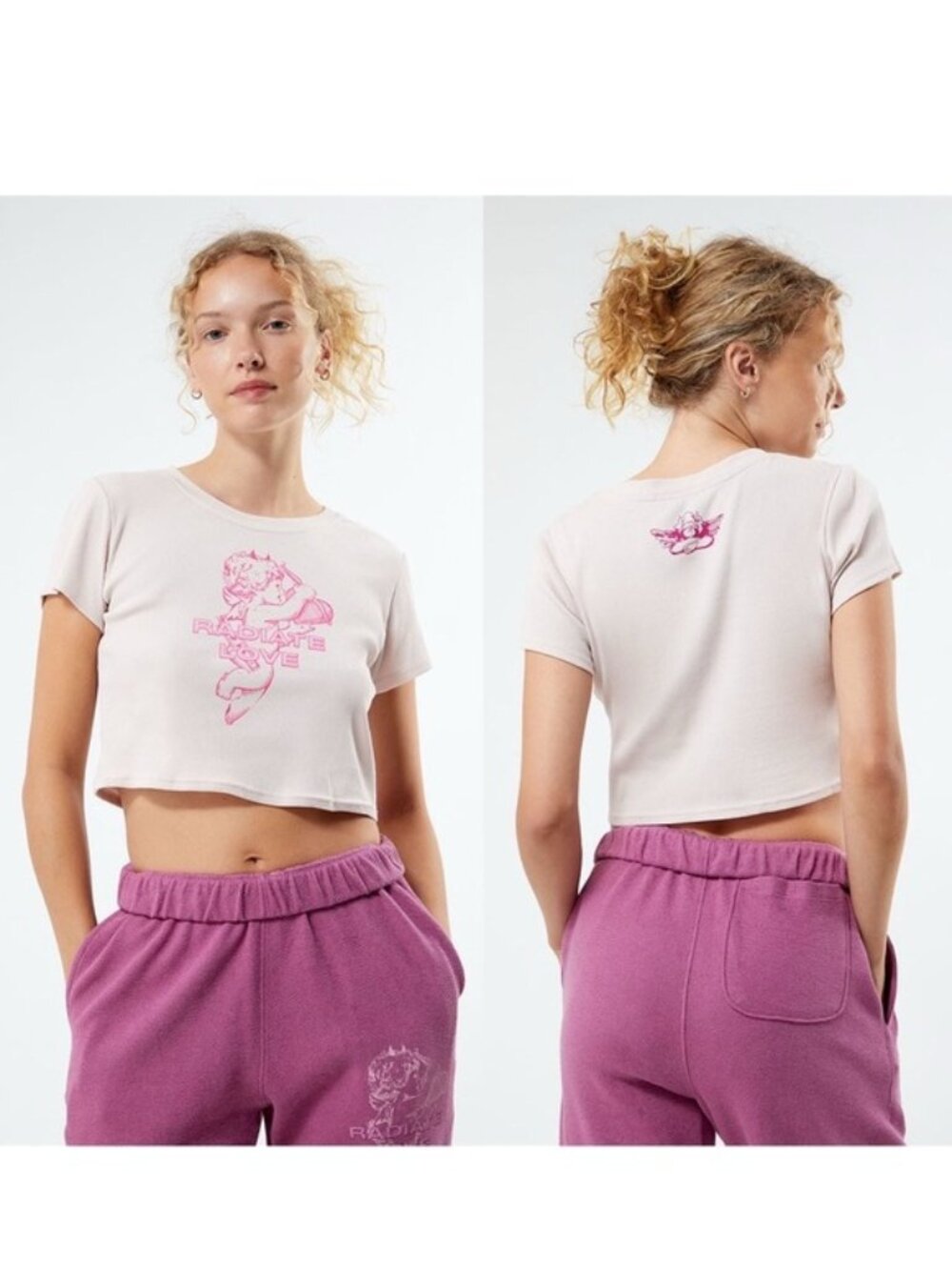 Boys Lie | Pink Radiate Love Crop Top | Size Medium